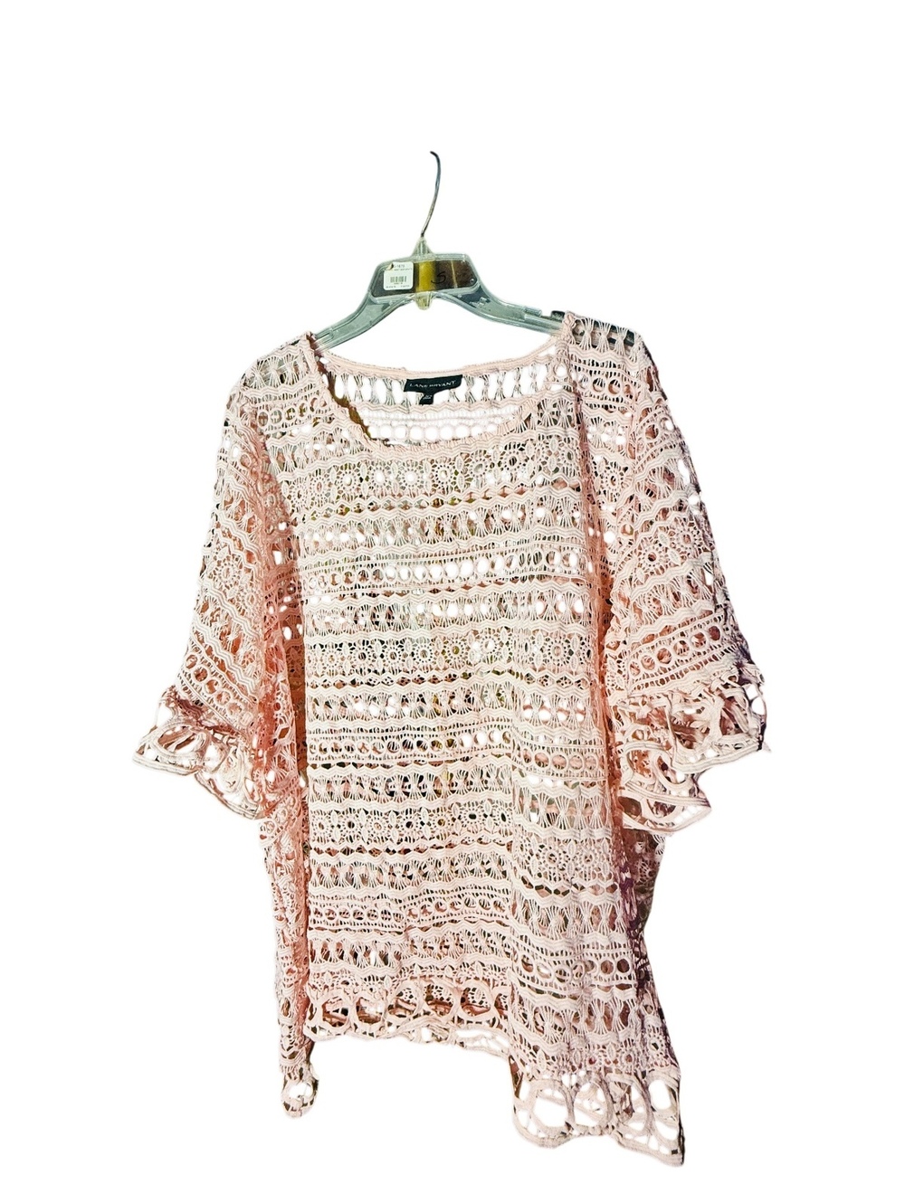 Lane Bryant Pink Lace Top 22/24